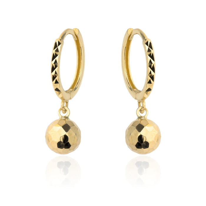 Cercei din Aur 14k cu Globuri Disco