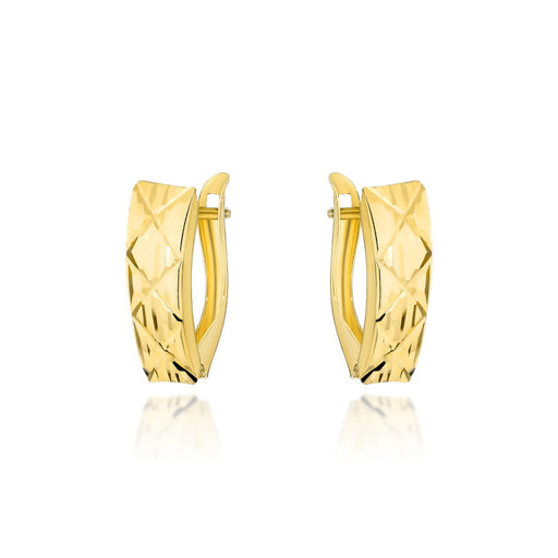 Cercei Aur 14k cu Model Romb