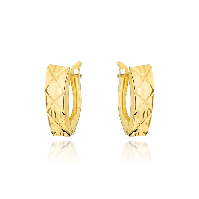 Cercei Aur 14k cu Model Romb