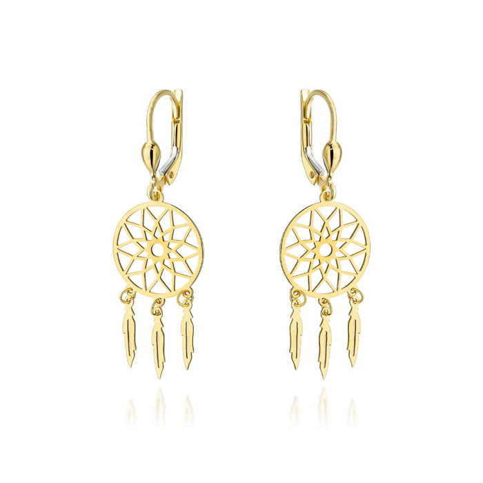 Cercei Din Aur 14K Model Prinzătoare De Vise