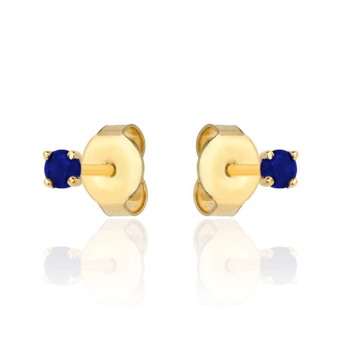 Cercei Aur 14k cu Zirconii Albastre