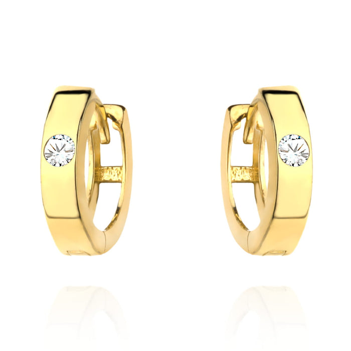 Cercei Creole Aur 14k cu Zirconii