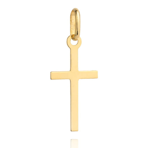 Cruciuliță Clasic Mare Din Aur 14K