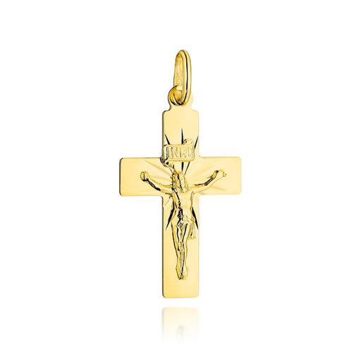 Pandantiv Aur 14k cu Iisus Rastignit