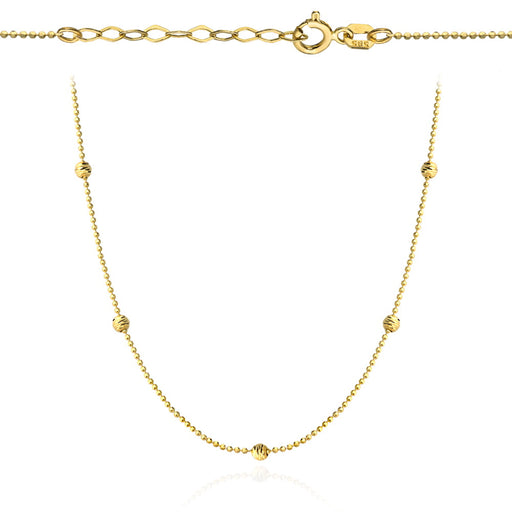 Colier Aur cu Bilute- 14k