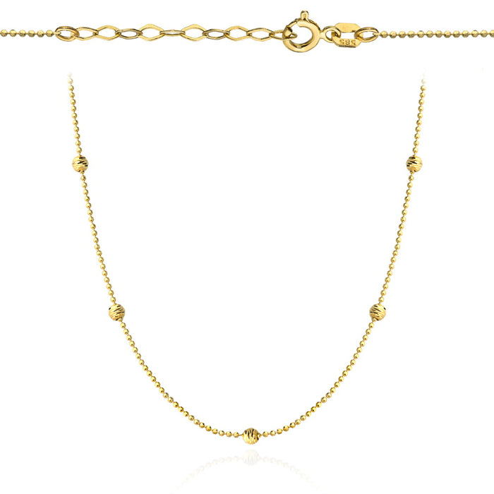 Colier Aur cu Bilute- 14k