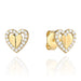 Cercei inimioare din Aur 14k cu Zirconi