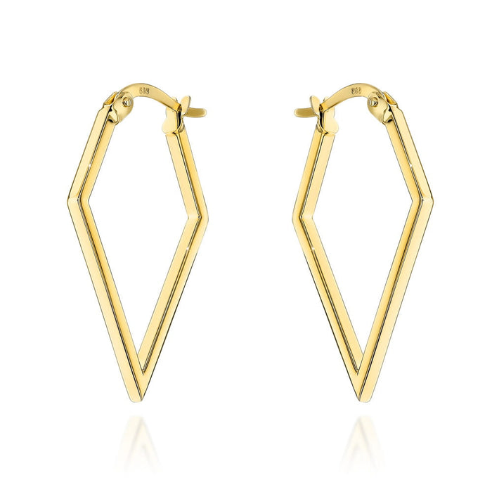 Cercei din Aur 14k - Forma Diamant