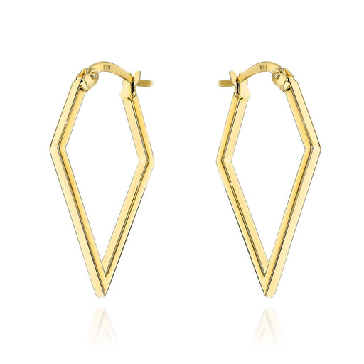 Cercei din Aur 14k - Forma Diamant