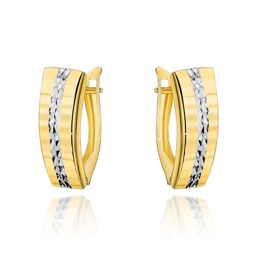 Cercei Aur 14k cu Model si Zirconii