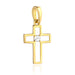 Cruce cu Zirconiu din Aur 14K