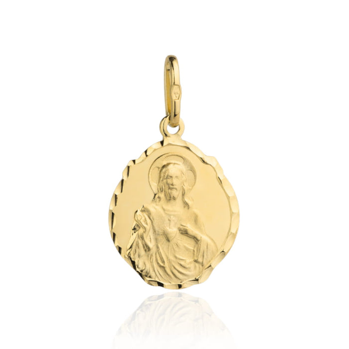 Pandantiv Aur 14k cu Fecioara Maria si Iisus