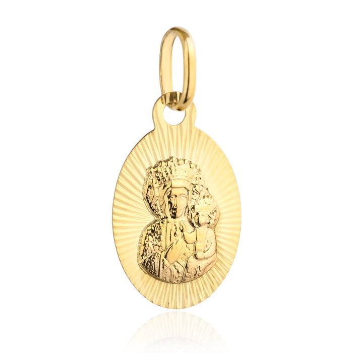 Medalion Aur 14k cu Fecioara Maria si Iisus Hristos