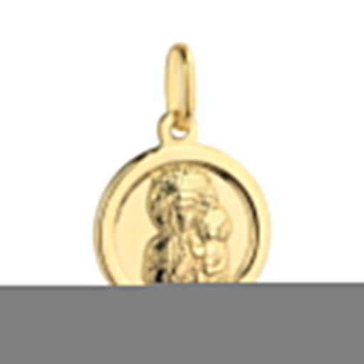 Medalion Aur 14k cu Fecioara Maria si Iisus Hristos