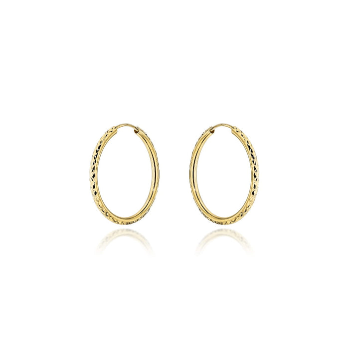 Cercei Creole Aur 14k, 2.4 cm