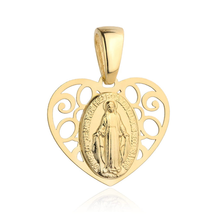 Pandantiv Aur 14k cu Maica Sfanta