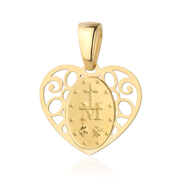 Pandantiv Aur 14k cu Maica Sfanta