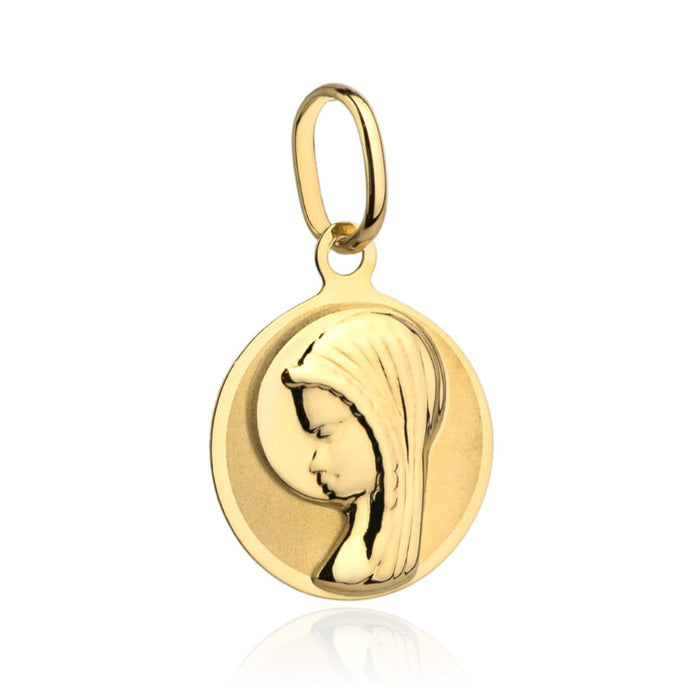 Medalion Cerc Aur 14k cu Maica Domnului