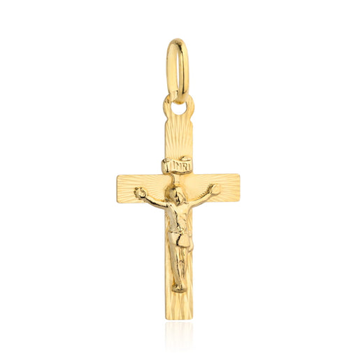 Cruciuliță Aur 14K cu Imaginea lui Iisus Hristos – Eleganță Divină