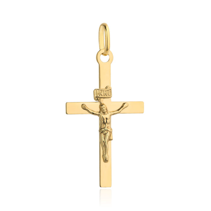 Pandantiv Aur 14k cu Iisus Hristos Rastignit