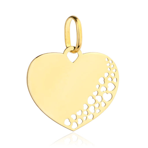 Pandantiv din Aur 14K cu Inimioare