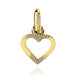 Pandantiv Mic Aur 14K Inimă Cu Efect Strălucitor