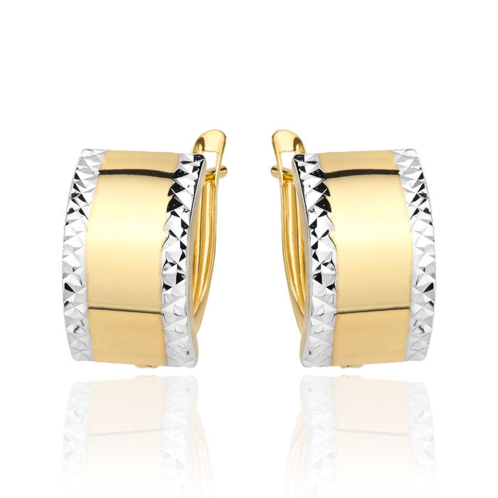 Cercei Aur 14k cu Model Neted si Ajurat