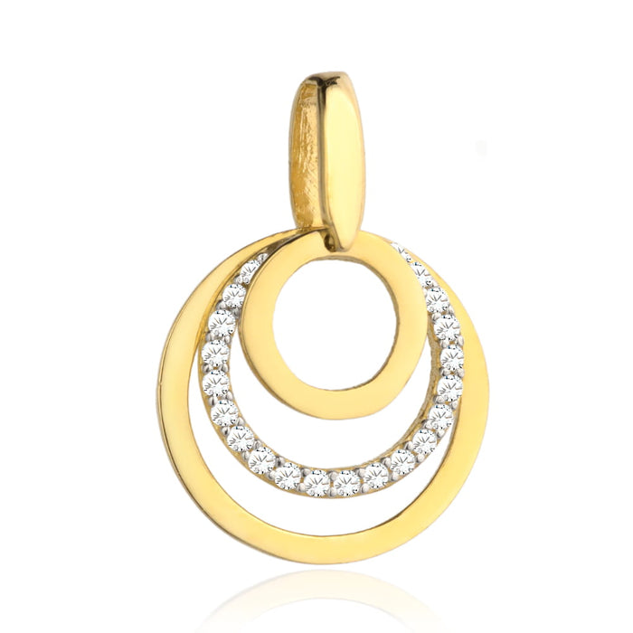 Pandantiv Aur 14k cu Cerculete si Zirconii
