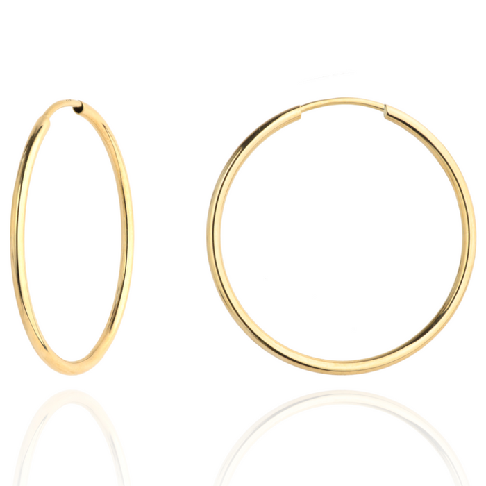 Cercei Creole Aur 14k, 7 cm