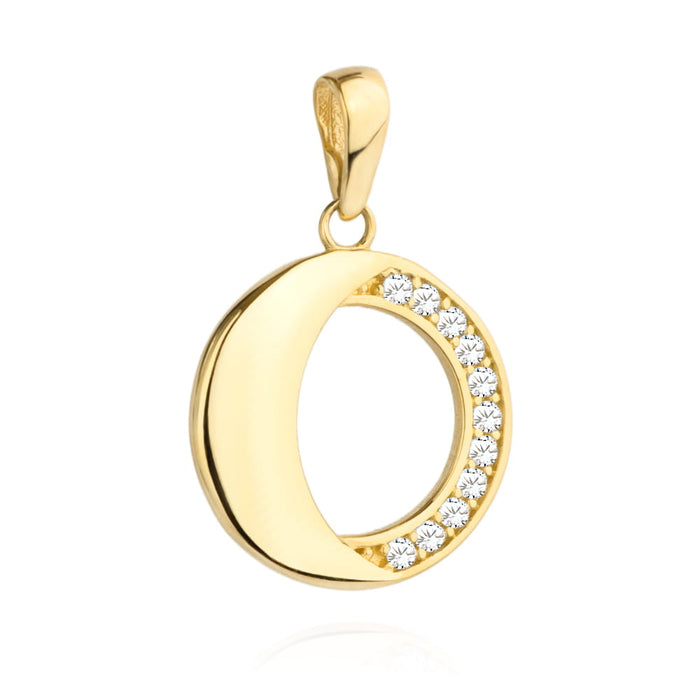 Pandantiv Aur 14k cu Zirconii Albe