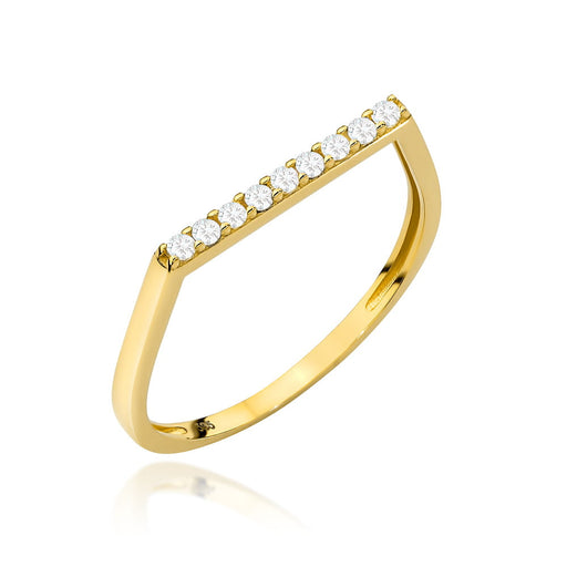 Inel Aur 14k cu Zirconii Albe