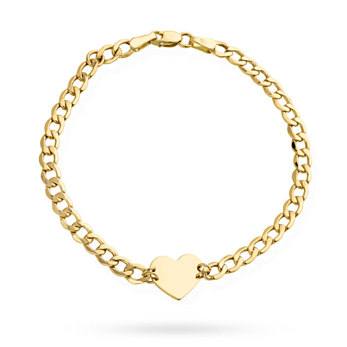 Bratara Impletita cu Inima- Aur 14k