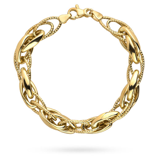 Brățară din Aur din Colecția "Grande" cu Zale Diamantate