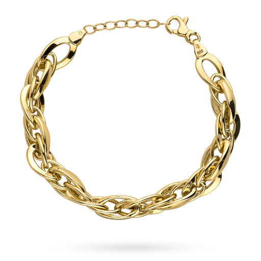 Bratara Aur cu Zale Impletite- 14k