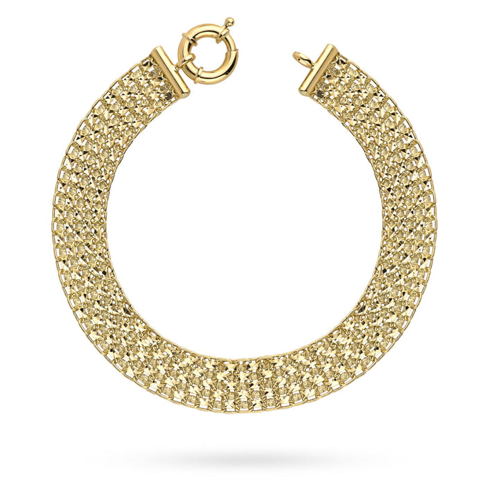 Bratara din aur din colectia "PIATTO" cu inel