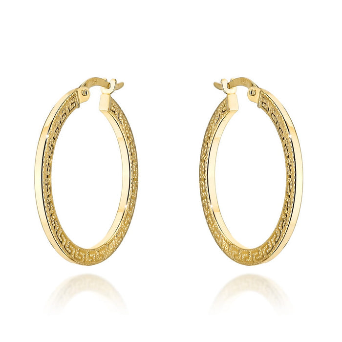 Cercei Aur 14k cu Model Grecesc