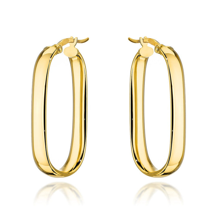 Cercei Aur Netezi Oval