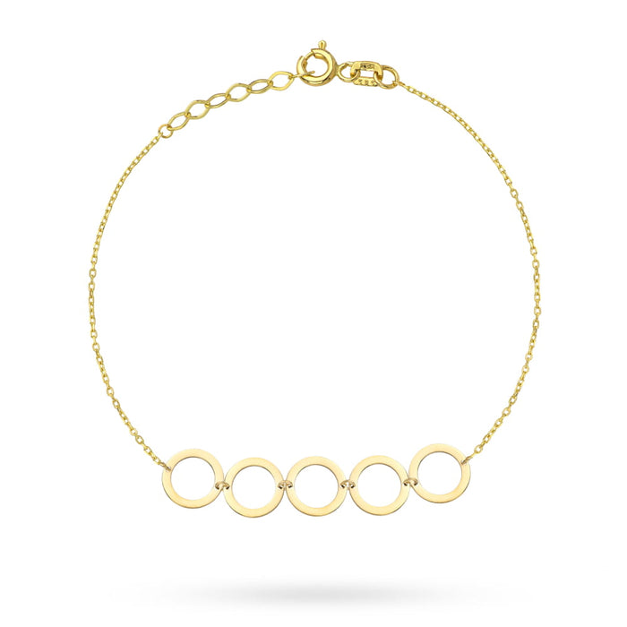 Bratara Lant cu Cerculete- Aur 14k