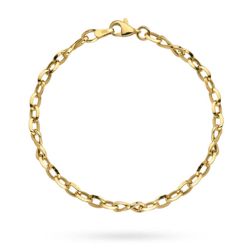 Bratara Lant Impletita cu Infinit- Aur 14k