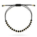 Bratara Aur 14K Cu Mărgele Negre și Aurii, Reglabila
