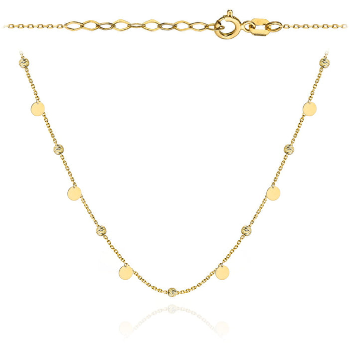 Colier Aur 14k cu Banuti si Bilute