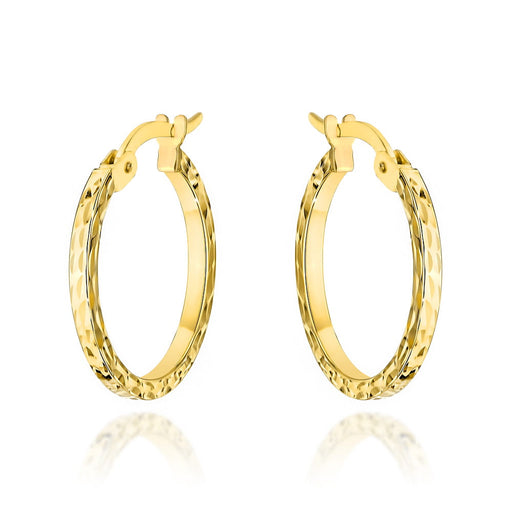 Cercei Aur 14k cu Creole Ajurate