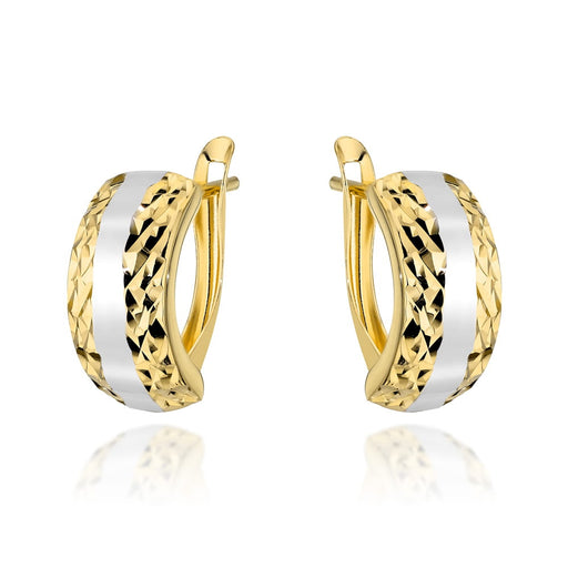 Cercei Aur 14k cu Model Ajurat si Neted