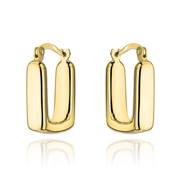 Cercei Aur 14k cu Creole Netede