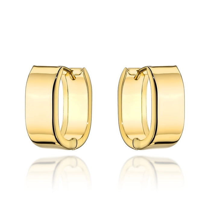 Cercei Aur 14k cu Creole Netede