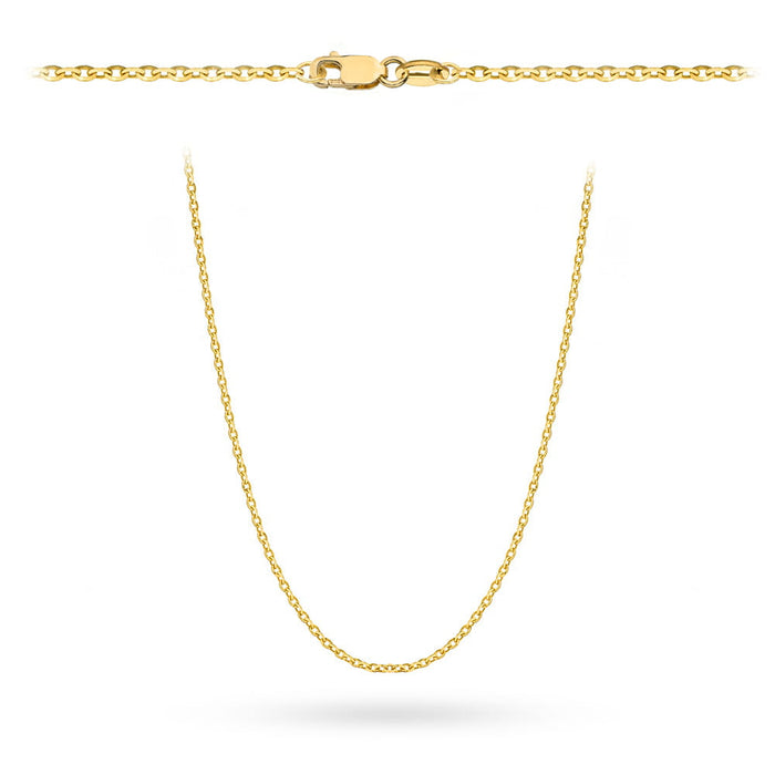Lant Rolo Aur 14k, 55 cm