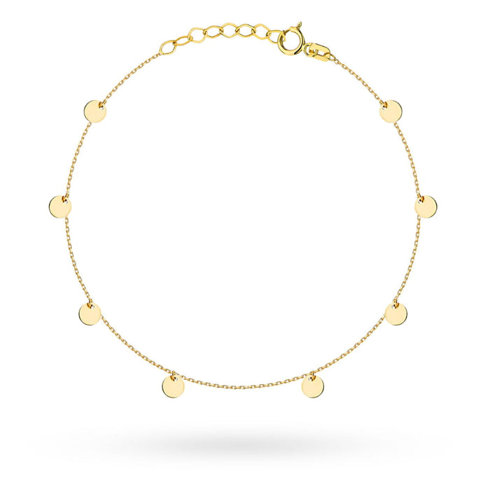 Bratara Glezna Aur 14k cu Banuti