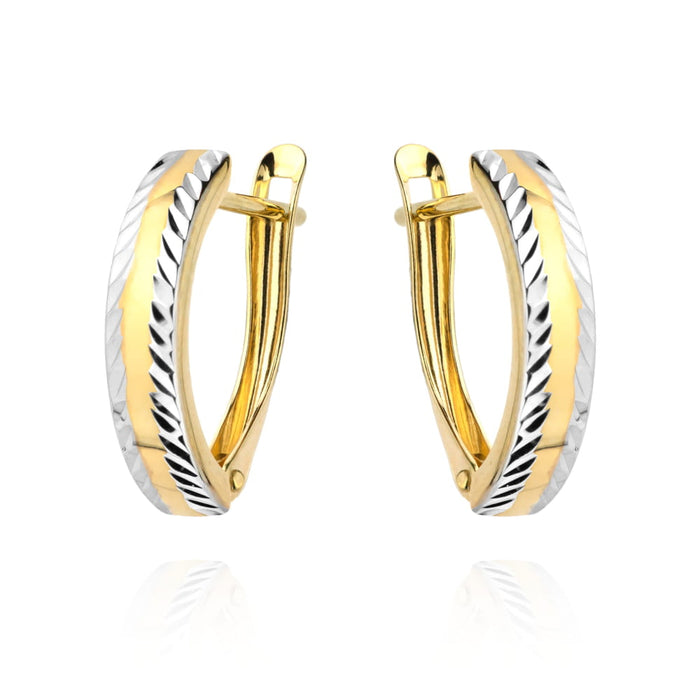 Cercei Aur 14k cu Model Neted si Ajurat