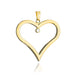 Pandantiv Aur 14k cu Inima si Zirconiu