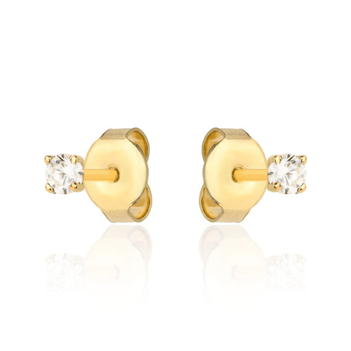 Cercei Aur 14k cu Zirconii Albe